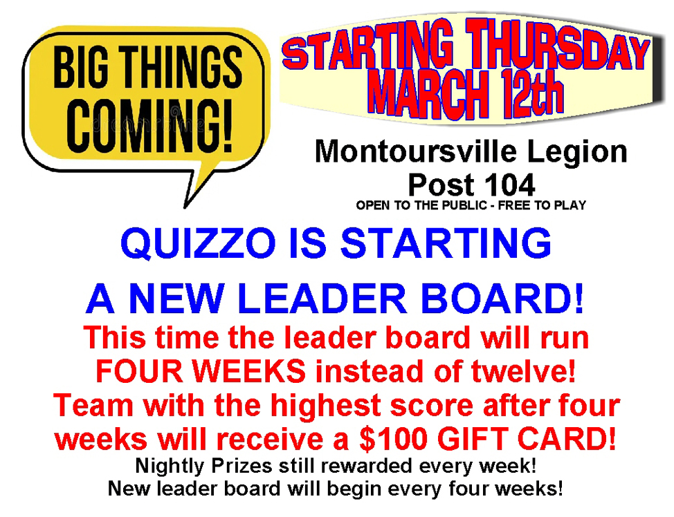 Quizzo Spring 2026
